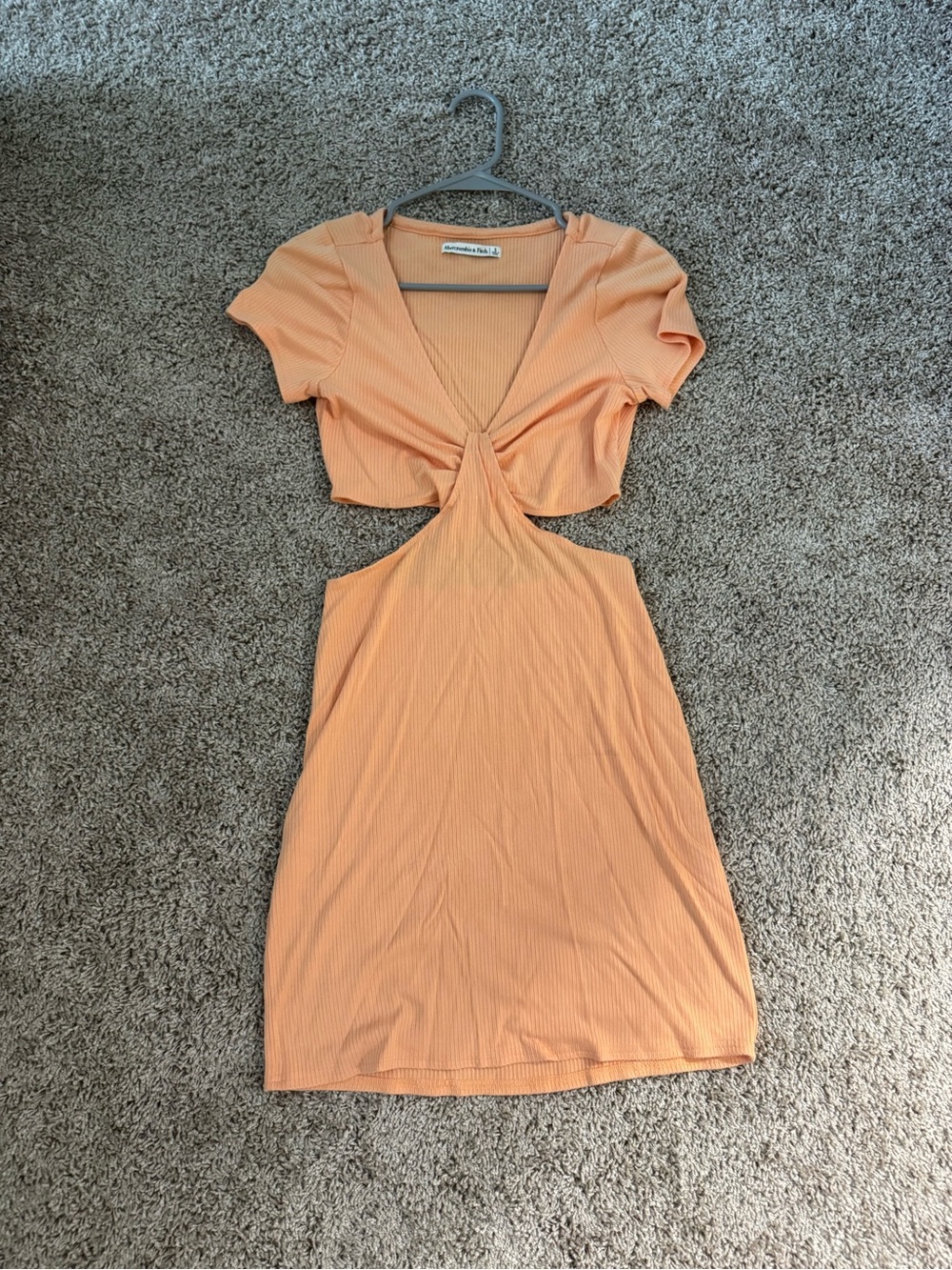 Abercrombie & Fitch Women's Ribbed Sweater in Peach